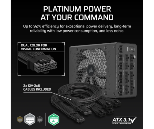 ספק | CORSAIR HX1500i | 1500W 80 Plus Platinium Fully Modular ATX3.1