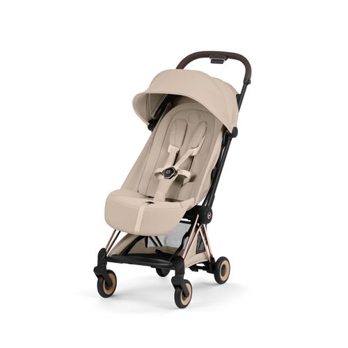 טיולון קויה Cybex Coya בשילוב עריסה  2 –  שילדה רוזגולד צבע בז 