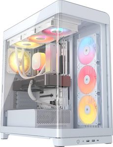 מחשב גיימינג לבן - GPC - SNOW 07 כולל מעבד Ultra 7 265KF,כ.מסך RTX 5080 ,זכרון 32GB, אחסון 2TB SSD