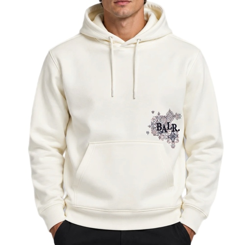 קפוצ׳ון BALR מידות S-XXL לגברים בגוון שמנת