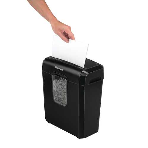 מגרסת נייר Fellowes Powershred 6C – הזנת דף
