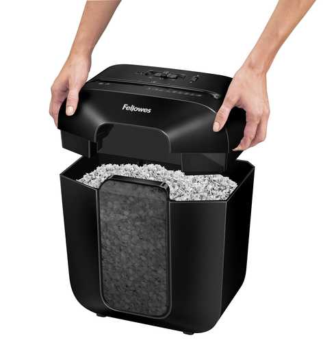 מגרסת נייר Fellowes Powershred LX25M – הרמת הראש לריקון הסל