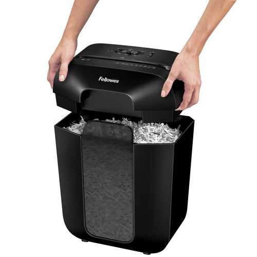 מגרסת נייר Fellowes Powershred LX45 – הרמת הראש לריקון הסל
