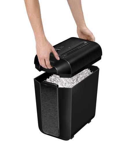 מגרסת נייר Fellowes Powershred LX65 – הרמת הראש לריקון הסל