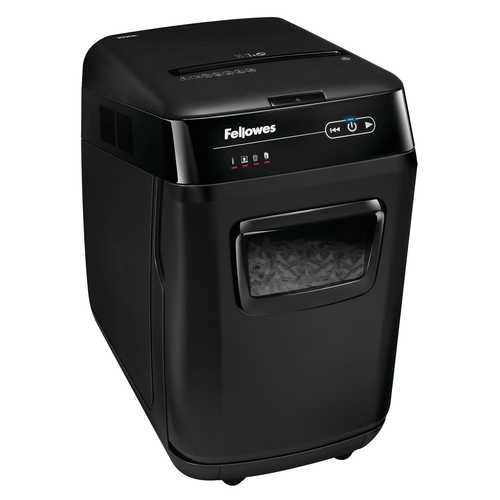 מגרסת נייר Fellowes AutoMax 200C – מבט ימני מלפנים