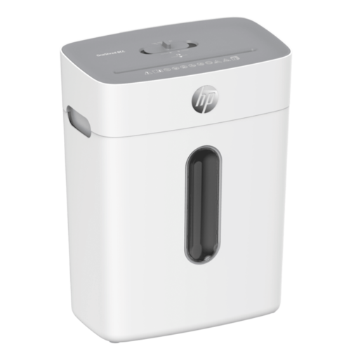 מגרסת פתיתים HP OneShred 8CC לבנה – מבט אלכסוני מימין