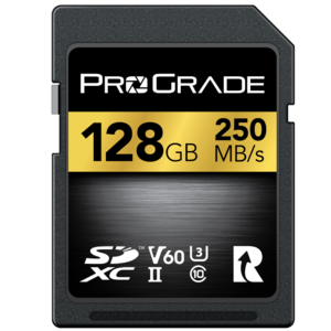 כרטיס זיכרון ProGrade Digital 128GB UHS-II SDXC V60