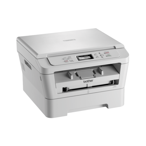 מדפסת משולבת לייזר שחור-לבן Brother DCP-7055W – מבט אלכסוני משמאל