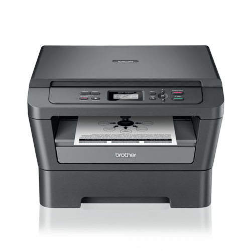 מדפסת משולבת לייזר שחור-לבן Brother DCP-7060D – מבט מלפנים