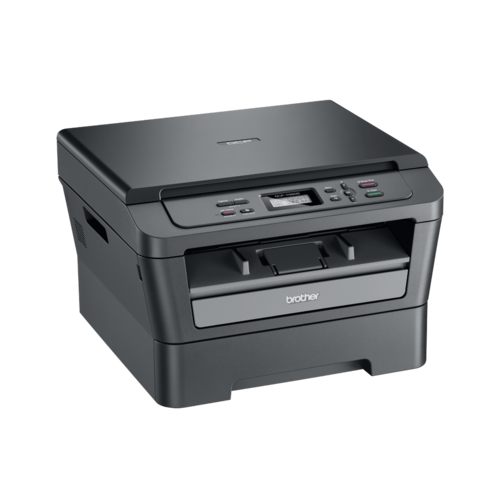 מדפסת משולבת לייזר שחור-לבן Brother DCP-7060D – מבט אלכסוני משמאל