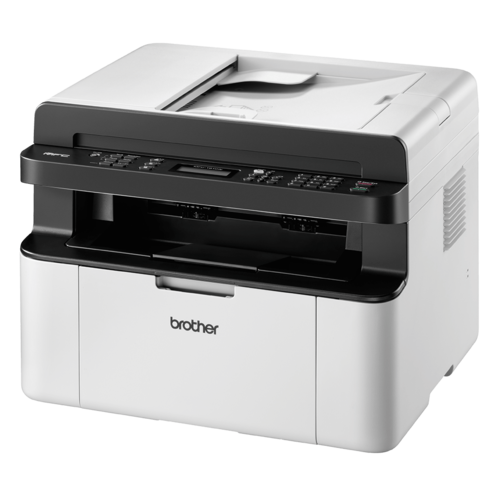 מדפסת לייזר משולבת Brother MFC-1910W שחור-לבן A4, מבט אלכסוני מצד שמאל
