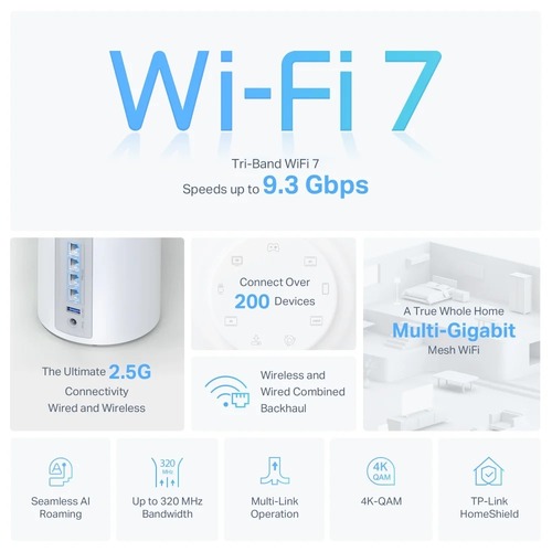 נתב מארז שתי יח Tp-Link Deco BE65 BE9300