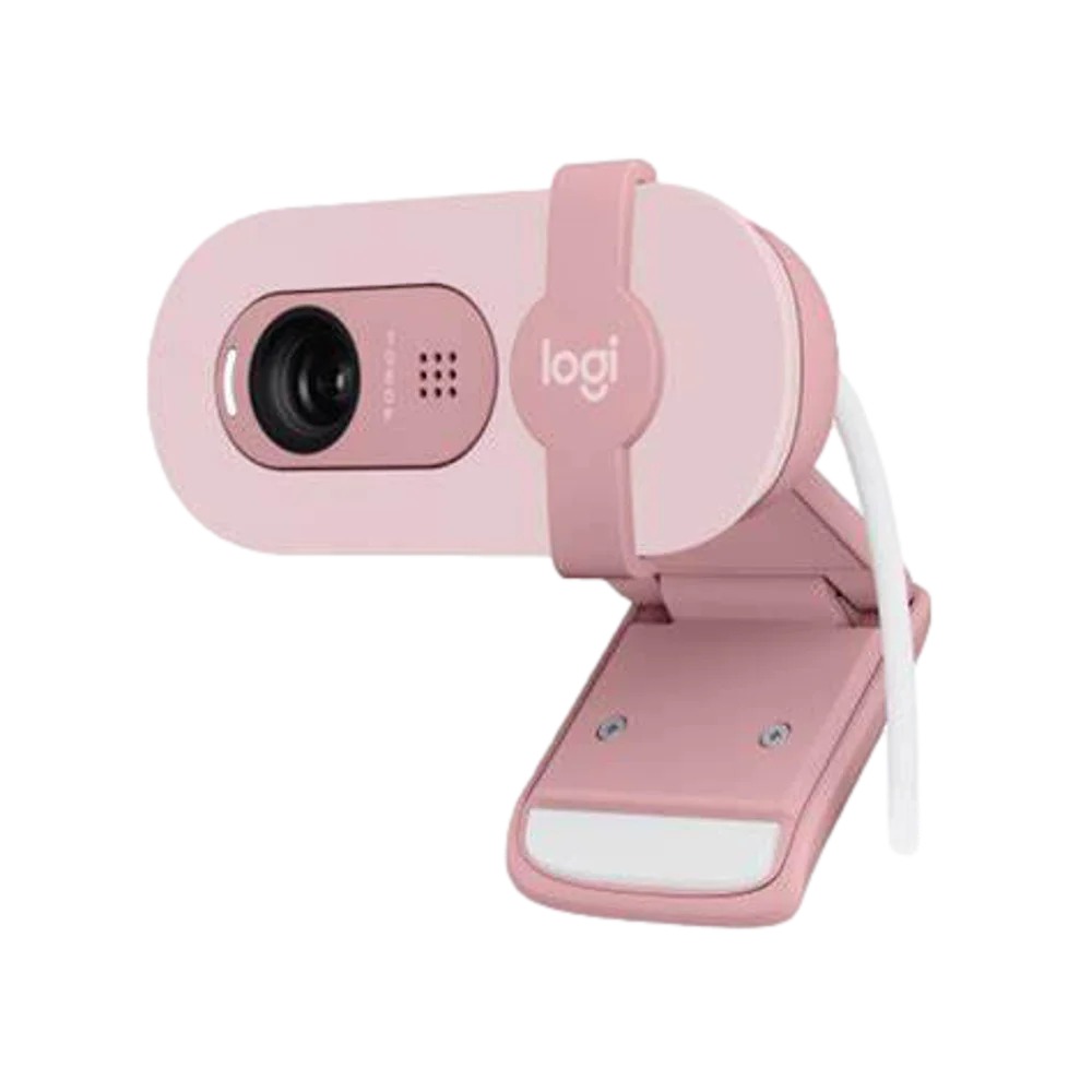מצלמת רשת צבע ורוד Logitech Brio 100 FHD