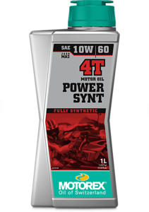שמן מנוע מוטורקס למנועי 4 פעימות בנפח 1 ליטר – MOTOREX POWER SYNT 4T 10W60