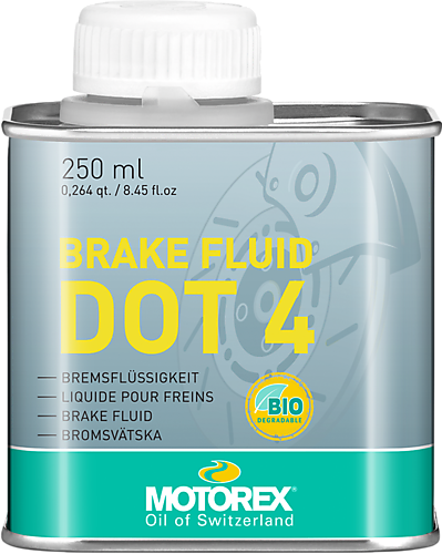 נוזל בלמים מוטורקס בנפח 250 מ”ל – MOTOREX DOT 4 BRAKE FLUID