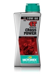 שמן מנוע מוטורקס למנועי 4 פעימות בנפח 1 ליטר – MOTOREX CROSS POWER 4T 10W60