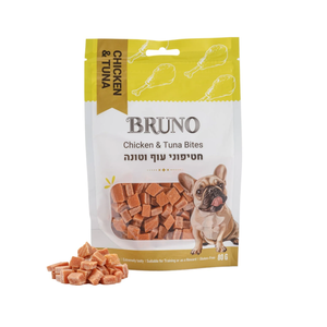 חטיף כלבים ברונו חטיפוני עוף וטונה 80 גרם