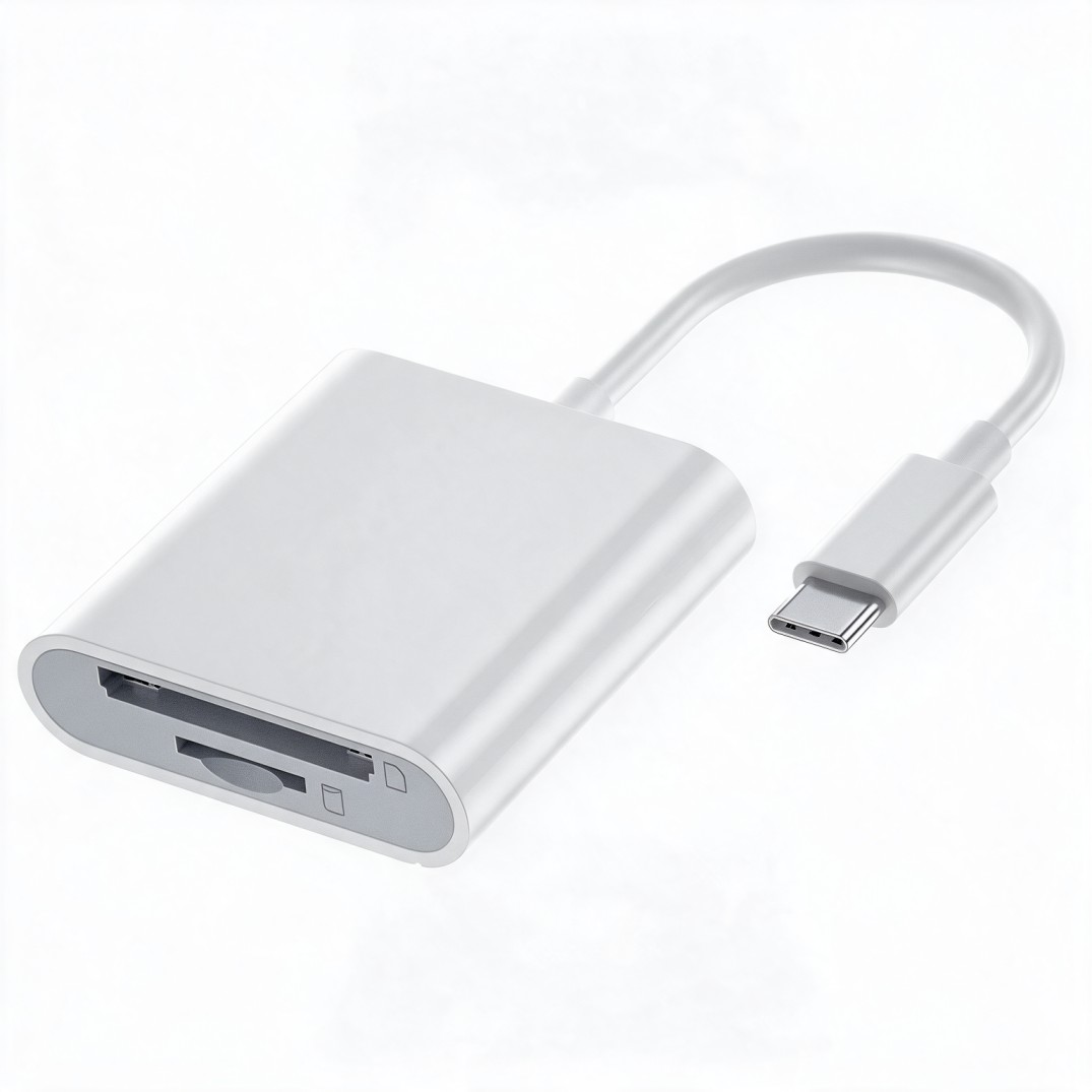 קורא כרטיסים Micro SD ו-SD לטלפון Type-C