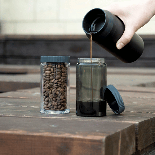 מיכל פולי קפה צבע עשן למטחנת קומנדנטה Comandante Large Bean Jar