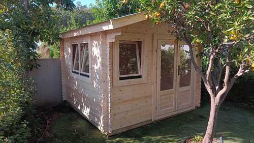מחסן גינה עץ אירופאי 28 מ''מ 3x3 Ringwood דגם EverGreen