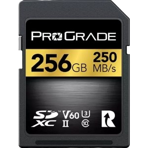 כרטיס זיכרון ProGrade Digital 256GB UHS-II SDXC V60