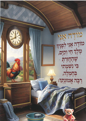 גלויה מודה אני צבעוני