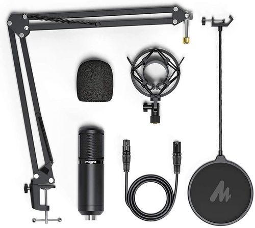 XLR מיקרופון לפודקאסט והקלטות בחיבור Maono AU-PM320s