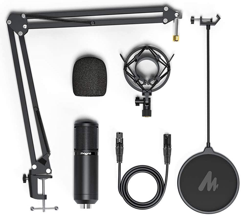 XLR מיקרופון לפודקאסט והקלטות בחיבור Maono AU-PM320s