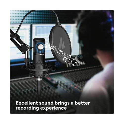 XLR מיקרופון לפודקאסט והקלטות בחיבור Maono AU-PM320s
