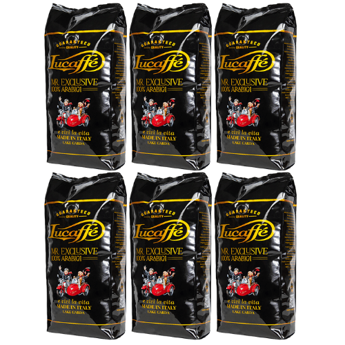 6 ק"ג פולי קפה של לוקפה מיסטר אקסקלוסיב Lucaffe Mr. Exclusive Beans