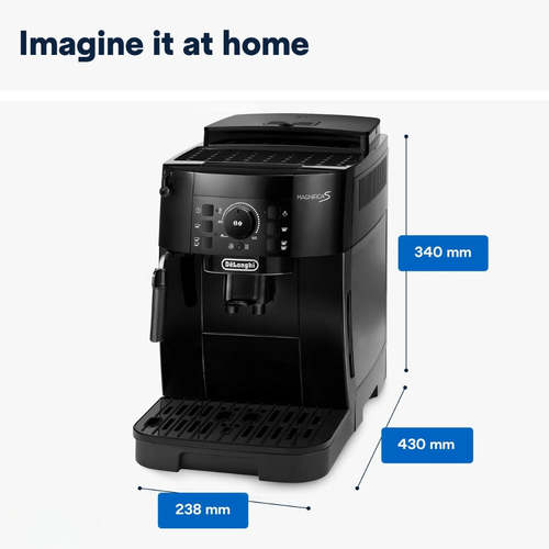 ‏⁧מכונת קפה אוטומטית דלונגי ⁦DeLonghi ECAM12.121.B⁩ שחור⁩‏