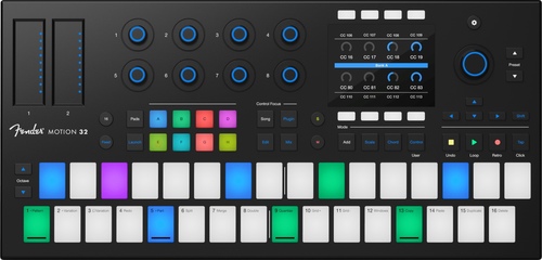 זווית נוספת fender studio motion 32 controller