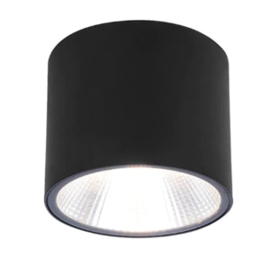 צילינדר צמוד תקרה IP54 20W LESS שחור semicom