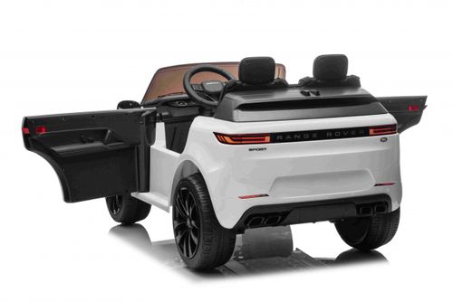 ג'יפ ממונע לילדים 24V דו-מושבי Land Rover Range Rover Sport עם שלט רחוק וגלגלי EVA - לבן