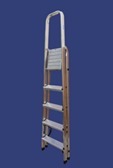 סולם אלומניום דו צדדי שחיל מיקצוענים - 4X10 שלבים