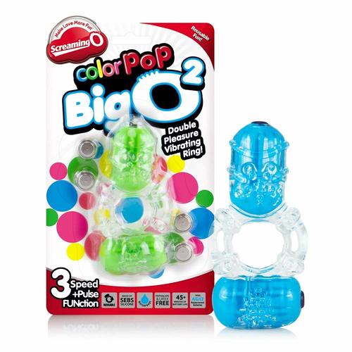 טבעת רטט ירוקה Screaming O - Color Pop Big O2 
