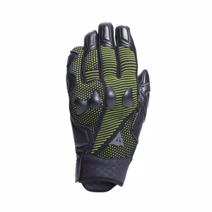 כפפות רכיבה קיץ עור שחור צהוב – DAINESE UNRULY ERGO-TEK