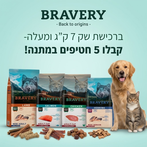 5 חטיפים מתנה בקניית שק ברייברי