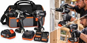 סט מברגות אימפקט 230N/M + מברגה רוטטת / קודחת מנוע BRUSHLESS  Hunter  18V 100312-033.2