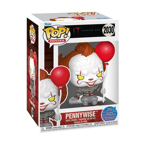 בובת פופ סרטים: זה - פניוויז יושב עם בלון Funko POP! Movies: IT - Pennywise sits w balloon (Shelf Sitter) #2030