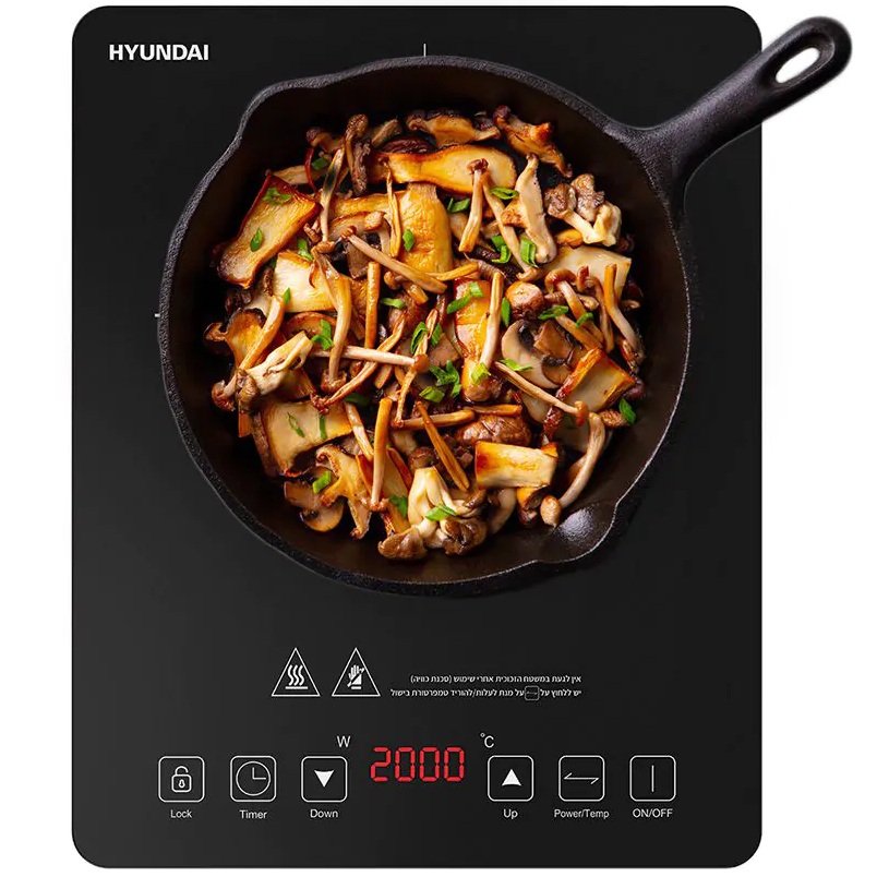 כירה אינדוקציה בודדת יונדאי  2000W HAS-P102B