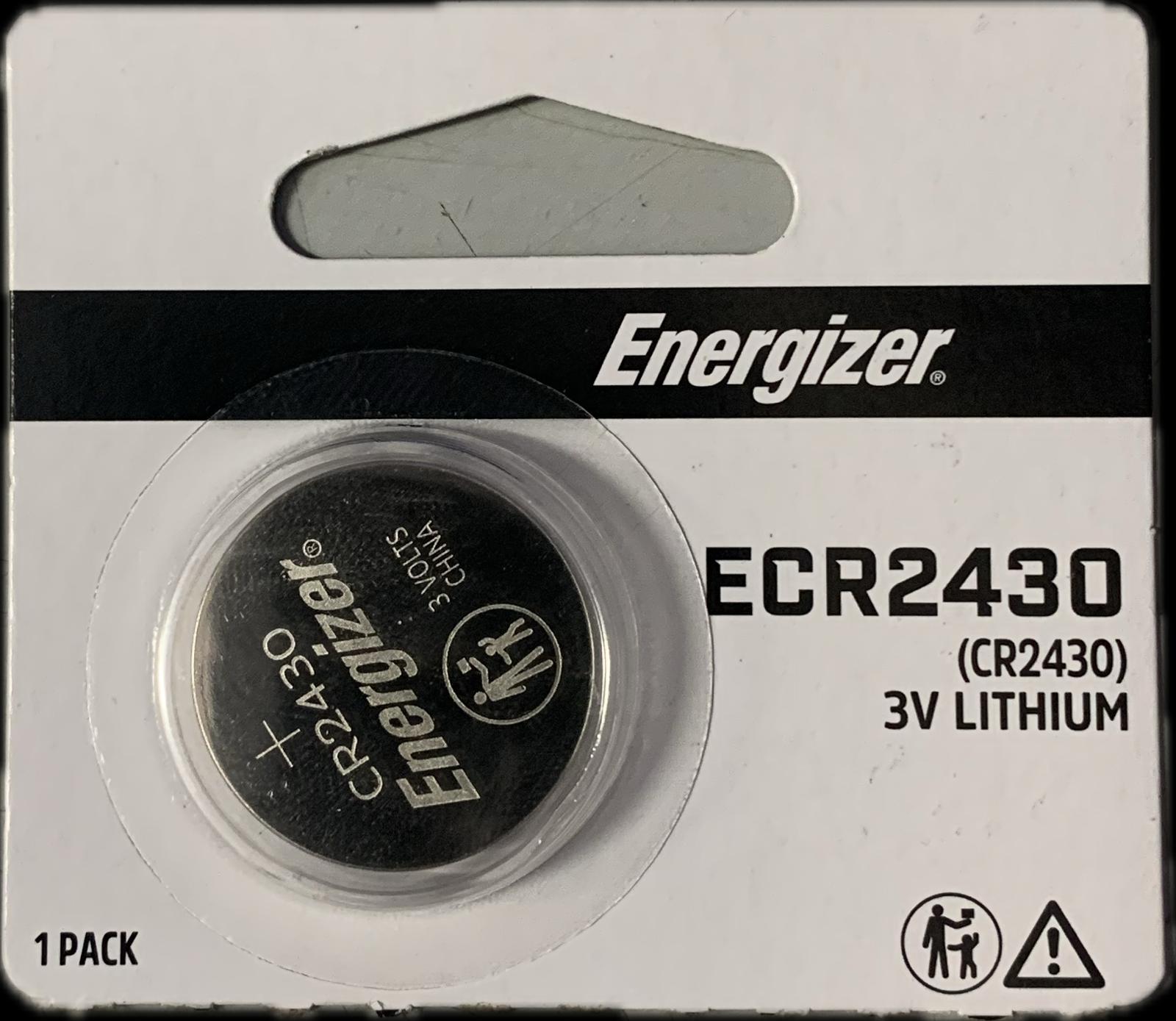 סוללת ENERGIZER ליתיום CR2430 באריזת 1 יחידה