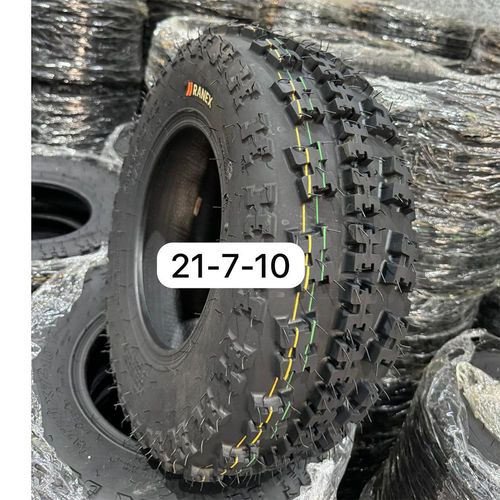 סט 4 צמיגים - שניים אחוריים 20x11-9 ושניים קדמיים 21x7-10 מותג RANEX