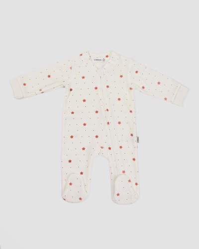 אוברול קטיפה Dots Flowers    Lorens