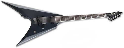 זוית נוספת esp ltd arrow-1000 charcoal metallic satin electric guitar