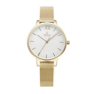 שעון אובקו Obaku לאישה Liv Gold דגם V209LXGIMG