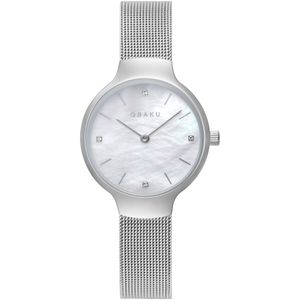 שעון אובקו Obaku לאישה Vikke Steel דגם V241LXCWMC
