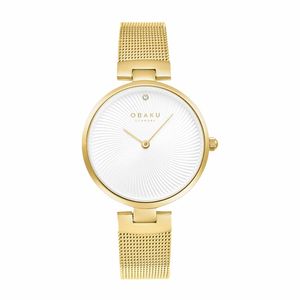 שעון אובקו Obaku לאישה Diamant דגם V256LXGIMG