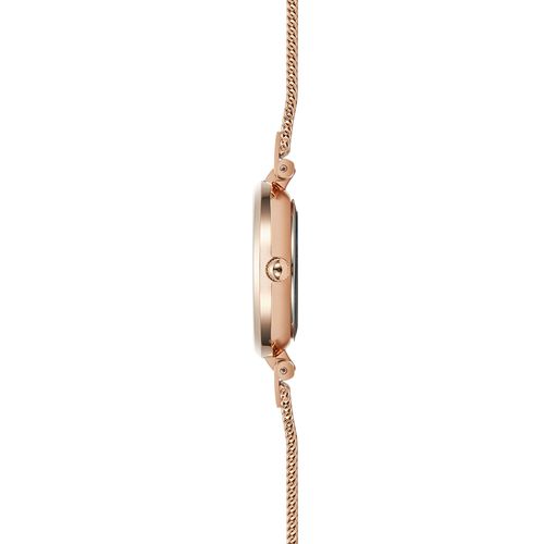 שעון OBAKU דגם V256SXVIMV לאישה לוח לבן רצועת פלדת אל חלד בצבע רוזגולד – תמונה 4