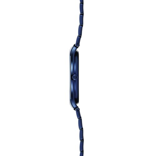 שעון OBAKU דגם V290LXLLSL לאישה לוח כחול רצועת פלדת אל חלד בצבע כחול – תמונה 3